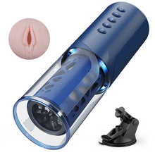Load image into Gallery viewer, Enduro - 6 Bi-Directional Telescopic Rotation Masturbator with Suction Base