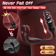 Load image into Gallery viewer, 4 in 1 Prostate Massager Vibrating Cock Ring Anal Plug