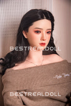 Load image into Gallery viewer, US Stock - RIDMII 163cm Unique Design Muncey Asian Medium Boobs Sex Doll Silicone Head TPE Body Long Black Hair Love Doll